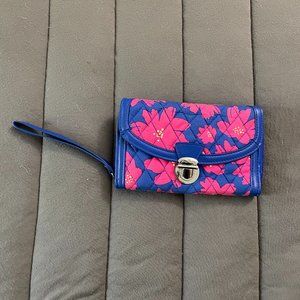 Vera Bradley Art Poppies Wallet Wristlet
